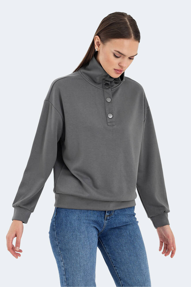 Slazenger VIDAL Kadın Sweatshirt Koyu Gri