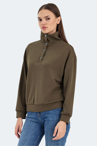 Slazenger - Slazenger VIDAL Women's Sweatshirt Khaki