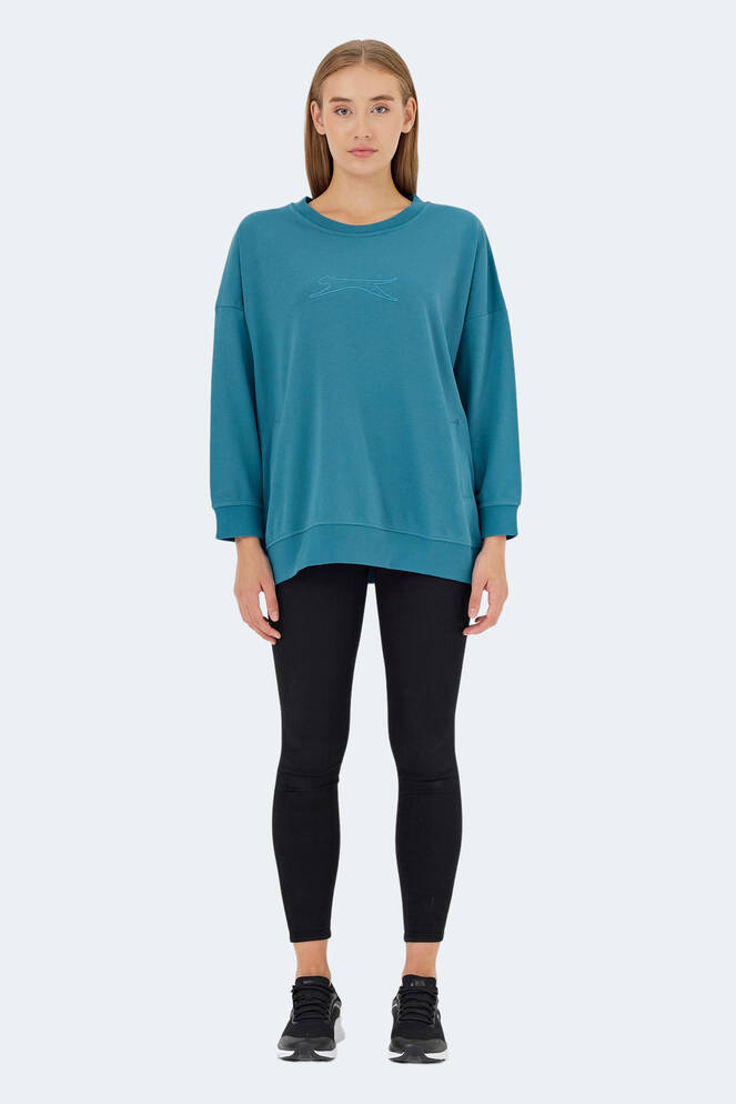 Slazenger VIKENTI SW Kadın Sweatshirt Petrol