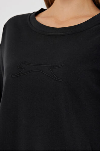 Slazenger VIKENTI SW Kadın Sweatshirt Siyah - Thumbnail