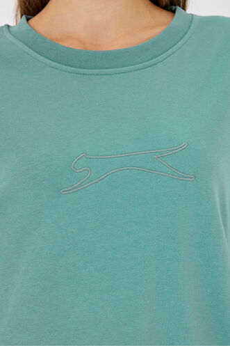 Slazenger VIKENTI SW Kadın Sweatshirt Yeşil - Thumbnail