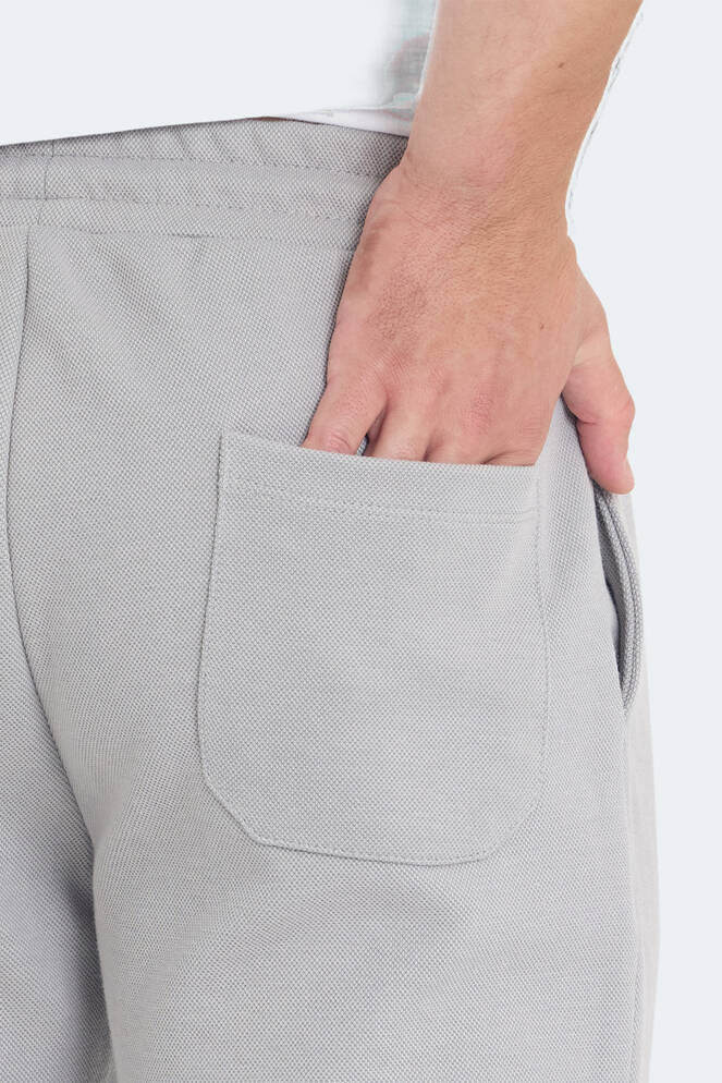 Slazenger VILJA I Erkek Cepli Kapri Gri Şort