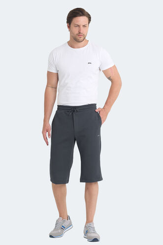 Slazenger VILJA Erkek Şort Koyu Gri - Thumbnail