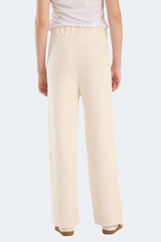 Slazenger VILLE CZG Kadın Bol Paça Ekru Eşofman Altı - Thumbnail