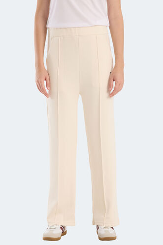 Slazenger VILLE CZG Kadın Bol Paça Ekru Eşofman Altı - Thumbnail