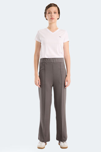 Slazenger VILLE CZG Kadın Bol Paça Koyu Gri Eşofman Altı - Thumbnail