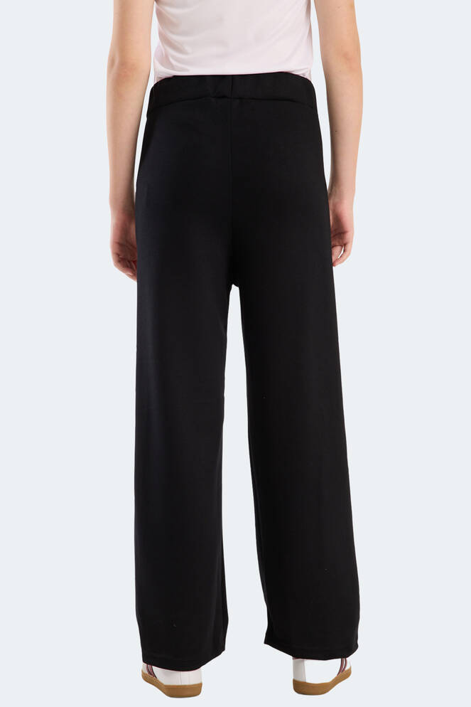 Slazenger VILLE CZG Kadın Bol Paça Siyah Eşofman Altı