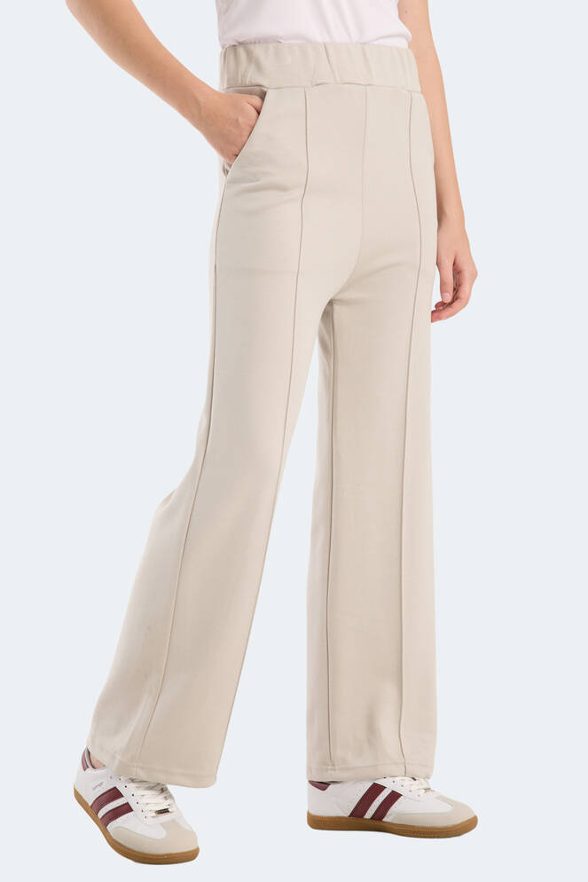 Slazenger VILLE CZG Kadın Bol Paça Taş Gri Eşofman Altı