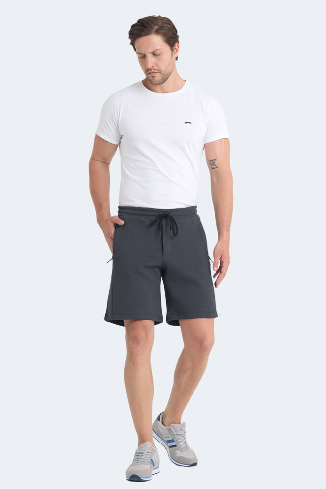 Slazenger VILTE I Erkek Cepli Koyu Gri Şort