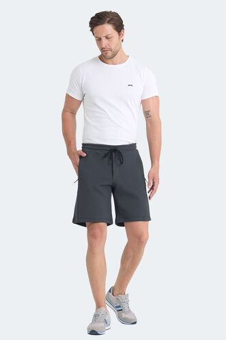 Slazenger VILTE Erkek Şort Koyu Gri - Thumbnail