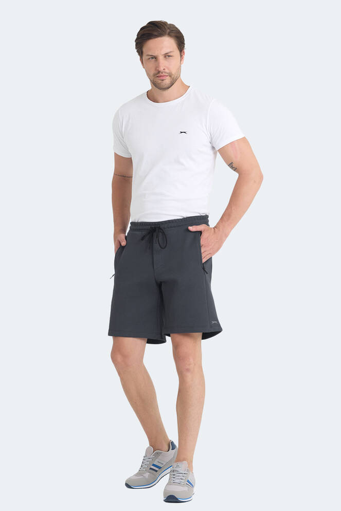 Slazenger VILTE I Erkek Cepli Koyu Gri Şort