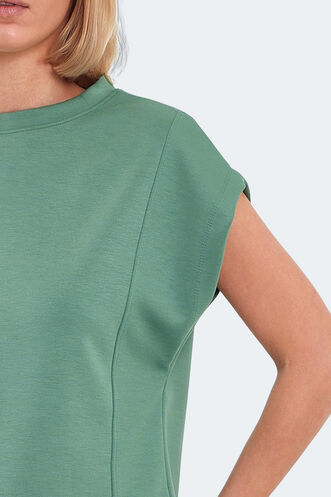 Slazenger VINCENZA Kadın Tişört Deniz Yeşili - Thumbnail