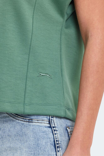 Slazenger VINCENZA Kadın Tişört Deniz Yeşili - Thumbnail