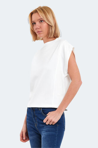 Slazenger VINCENZA Women's T-Shirt Ecru - Thumbnail