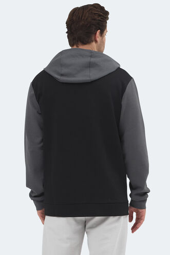 Slazenger VIOLA Men's Sweatshirt Black - Grey - Thumbnail