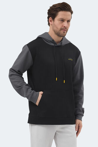 Slazenger VIOLA Men's Sweatshirt Black - Grey - Thumbnail