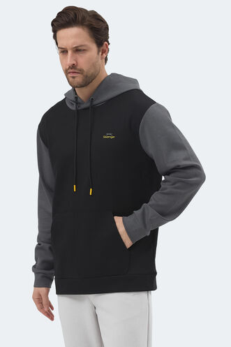 Slazenger VIOLA Men's Sweatshirt Black - Grey - Thumbnail