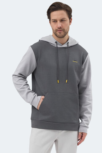 Slazenger VIOLA Men's Sweatshirt Dark Grey - Black - Thumbnail