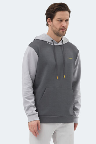 Slazenger VIOLA Men's Sweatshirt Dark Grey - Black - Thumbnail