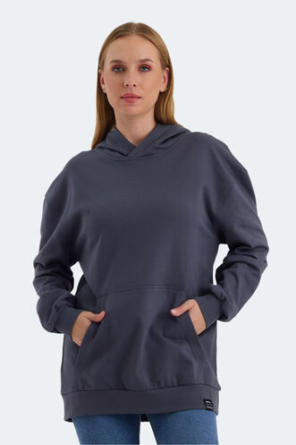 Slazenger - Slazenger VIOLENCE Women's Sweatshirt Dark Grey