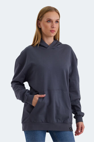 Slazenger VIOLENCE Women's Sweatshirt Dark Grey - Thumbnail