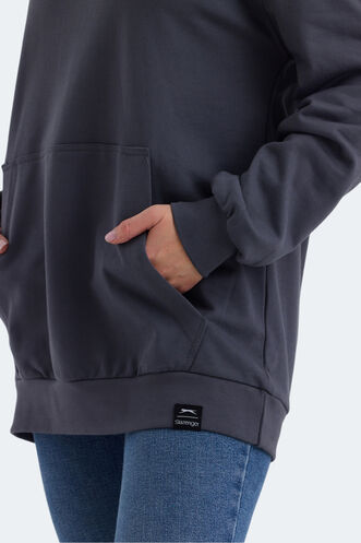 Slazenger VIOLENCE Women's Sweatshirt Dark Grey - Thumbnail