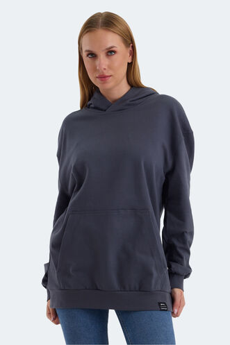 Slazenger VIOLENCE Women's Sweatshirt Dark Grey - Thumbnail