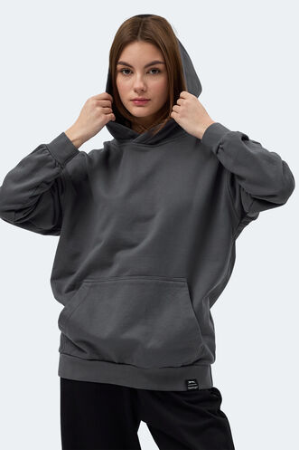 Slazenger VIOLENCE Women's Sweatshirt Dark Grey - Thumbnail