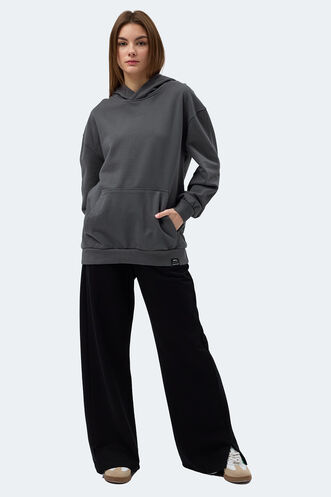 Slazenger VIOLENCE Women's Sweatshirt Dark Grey - Thumbnail