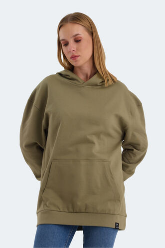 Slazenger VIOLENCE Women's Sweatshirt Khaki - Thumbnail