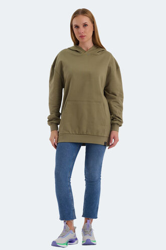 Slazenger VIOLENCE Women's Sweatshirt Khaki - Thumbnail