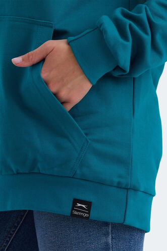 Slazenger VIOLENCE Women's Sweatshirt Petrol - Thumbnail