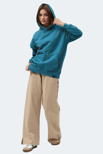Slazenger VIOLENCE Women's Sweatshirt Petrol - Thumbnail