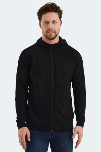 Slazenger - Slazenger VIOLET Erkek Sweatshirt Siyah