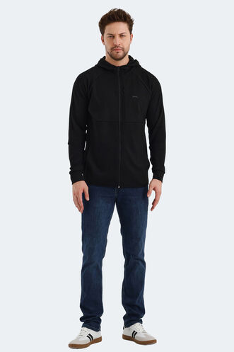 Slazenger VIOLET Men's Sweatshirt Black - Thumbnail