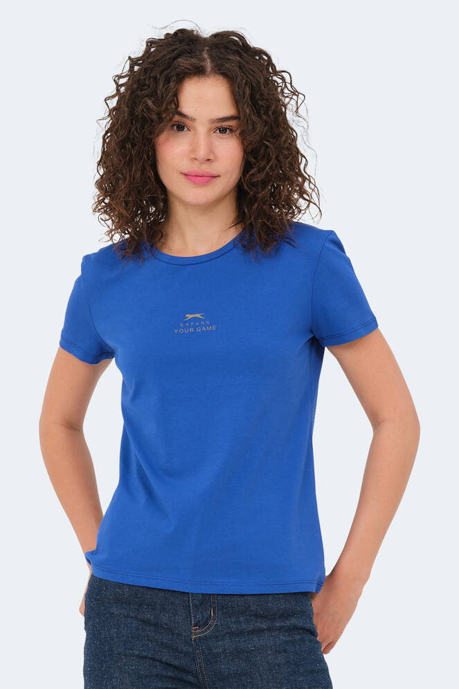 Slazenger VIRAJ Kadın Tişört Kraliyet Mavisi