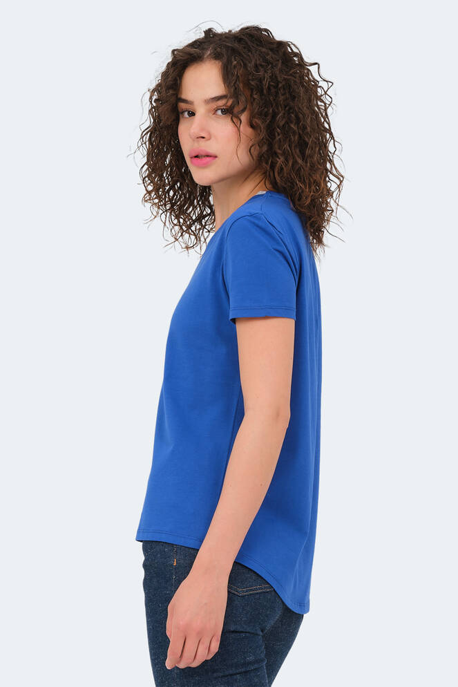 Slazenger VIRAJ Kadın Tişört Kraliyet Mavisi