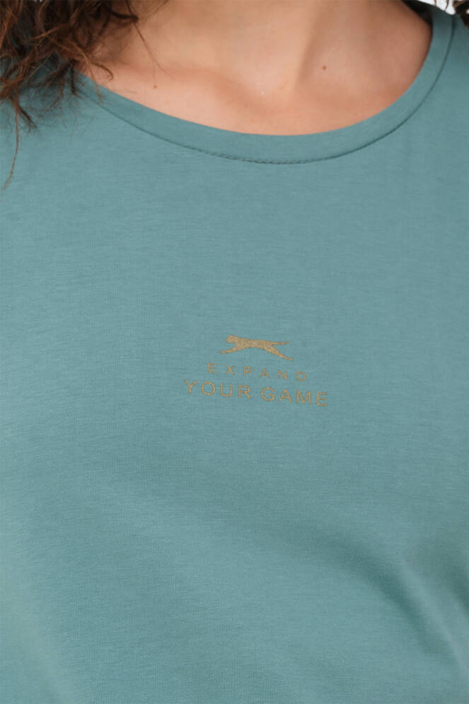 Slazenger VIRAJ Kadın Tişört Deniz Yeşili