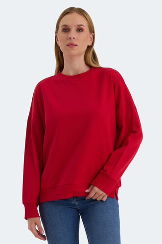 Slazenger VIRTUE Kadın Sweatshirt Kırmızı - Thumbnail
