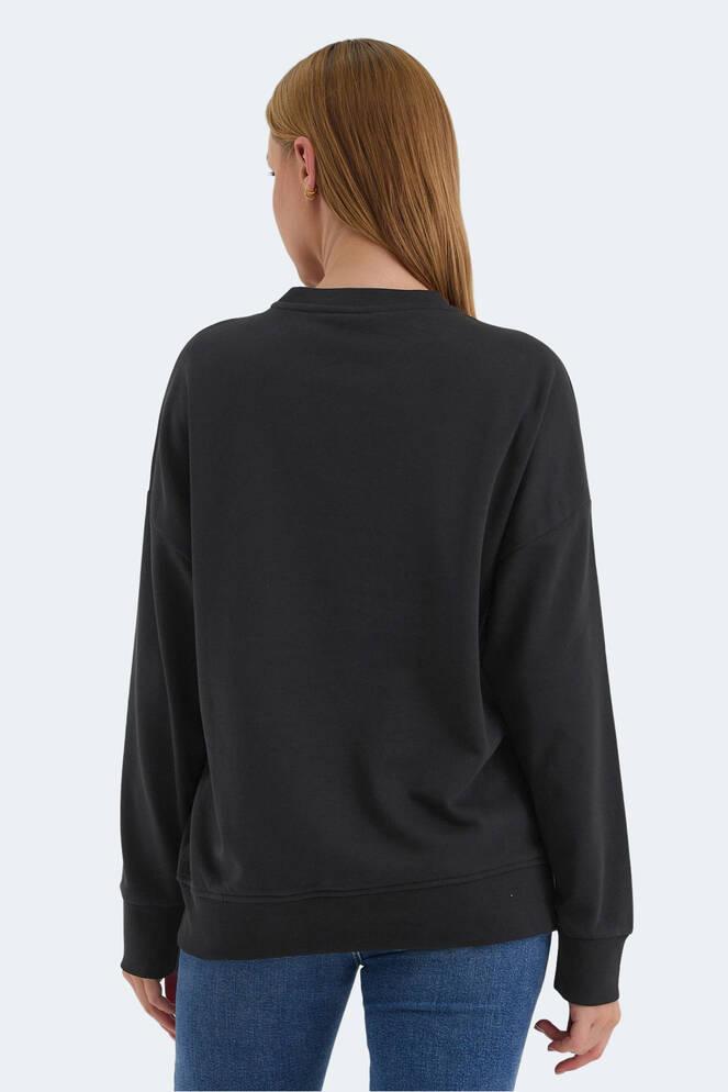 Slazenger VIRTUE Kadın Sweatshirt Siyah