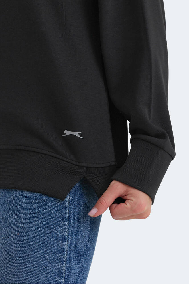 Slazenger VIRTUE Kadın Sweatshirt Siyah