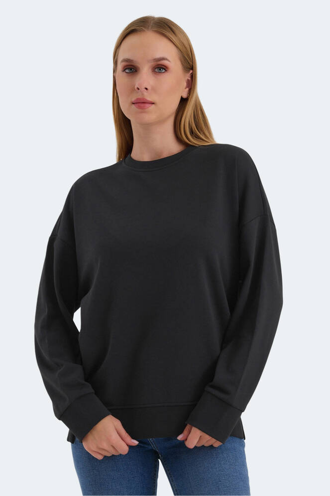 Slazenger VIRTUE Kadın Sweatshirt Siyah