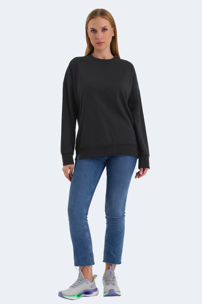 Slazenger VIRTUE Kadın Sweatshirt Siyah