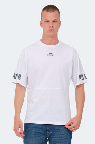 Slazenger VISION Erkek T-Shirt Beyaz - Thumbnail