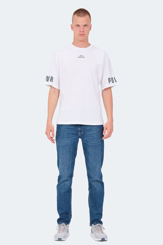 Slazenger VISION Erkek T-Shirt Beyaz - Thumbnail