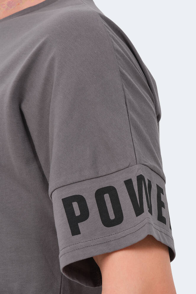 Slazenger VISION Erkek T-Shirt Koyu Gri