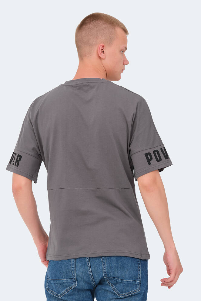 Slazenger VISION Erkek T-Shirt Koyu Gri