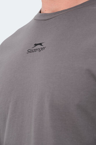 Slazenger VISION Erkek T-Shirt Koyu Gri - Thumbnail