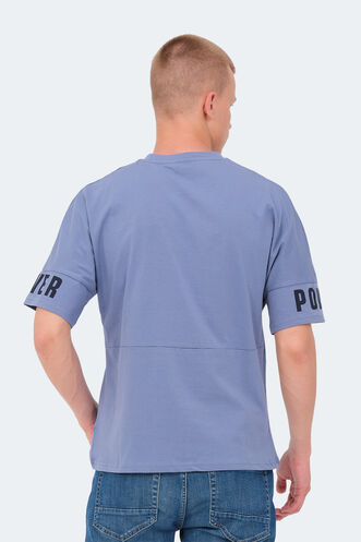 Slazenger VISION Erkek T-Shirt Mavi - Thumbnail