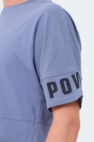 Slazenger VISION Erkek T-Shirt Mavi - Thumbnail